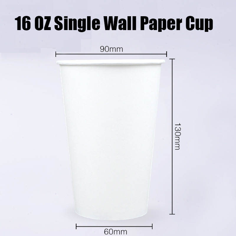 16 OZ Single Wall Paper Cup