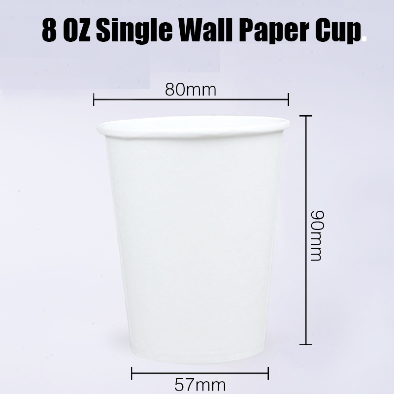 8 OZ Single Wall Paper Cup