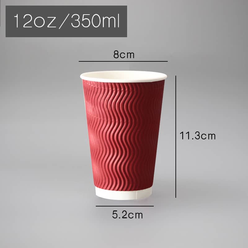 Ripple corrugated cup 12 oz