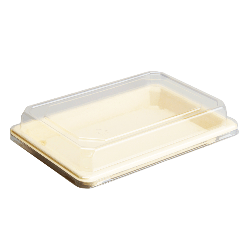 1.0PET sushi tray anti-fog cover 188X130X30mm 13G