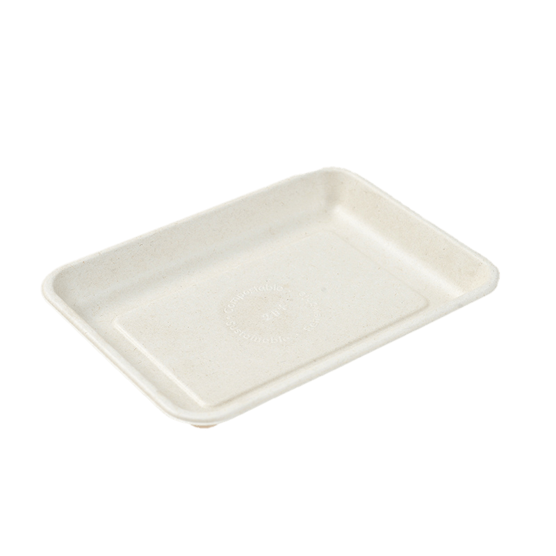 2D meat bagasse tray