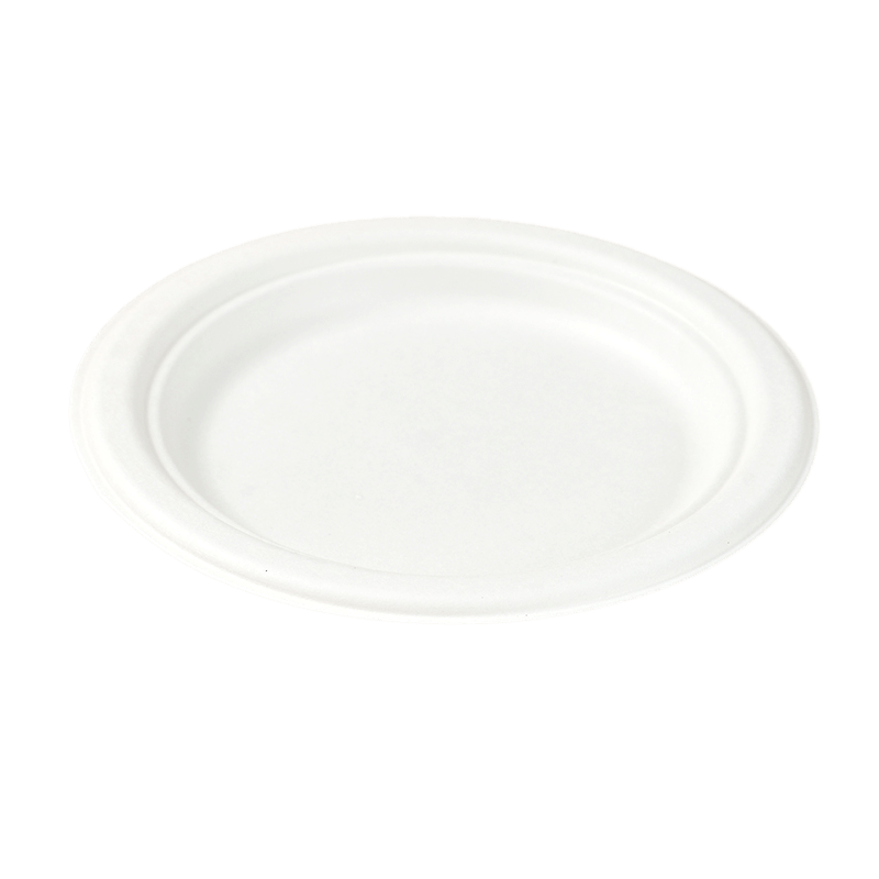 bagasse plate round 6 7 8 9 10 inch 5